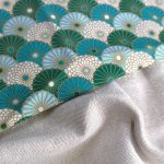 Éventail Émeraude / Beige