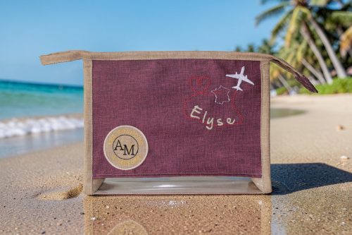 Trousse de toilette transparente spéciale Avion