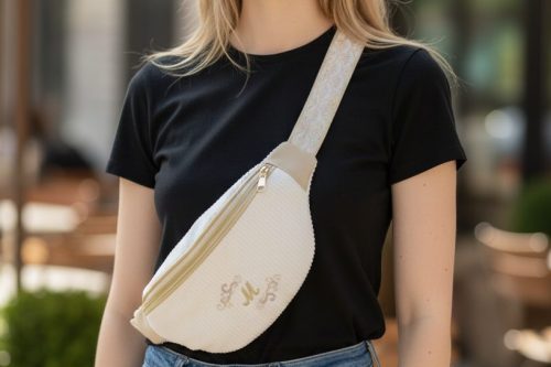 Sac banane personnalisable brodé