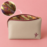 Vibrations orientales / Simili cuir Beige